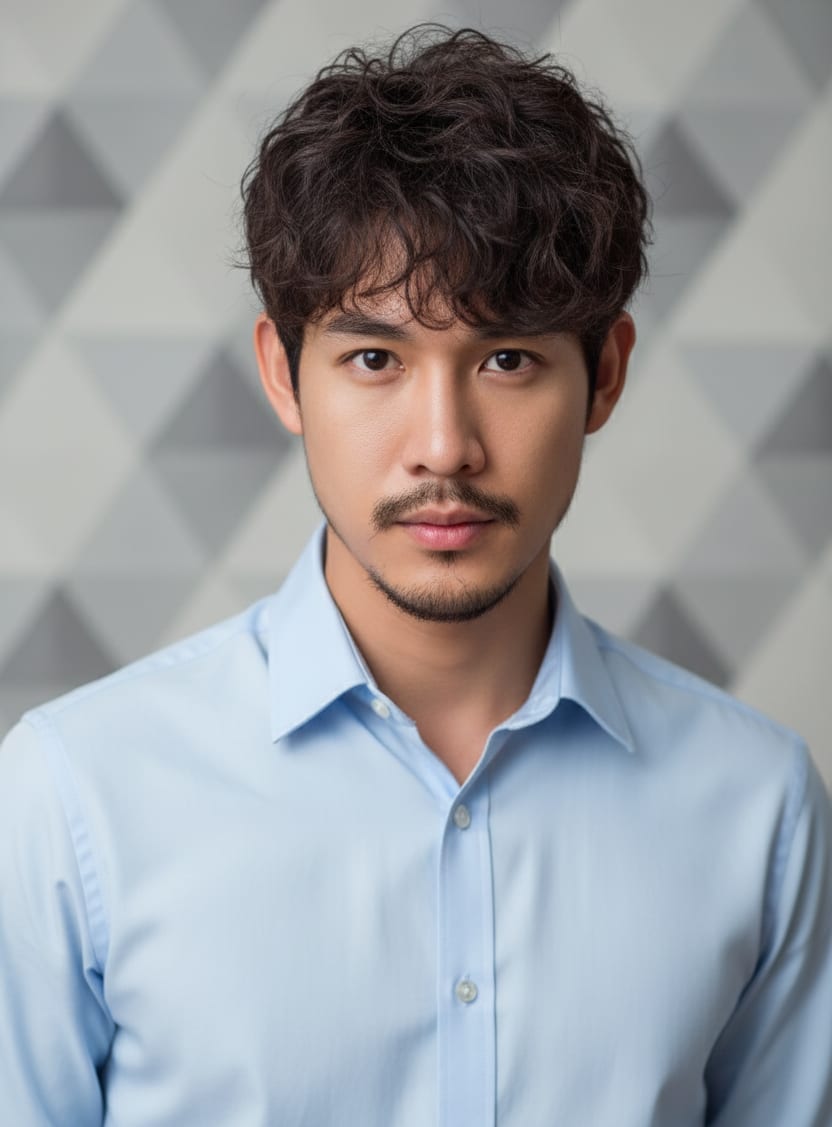 Sharp Man Blue Shirt