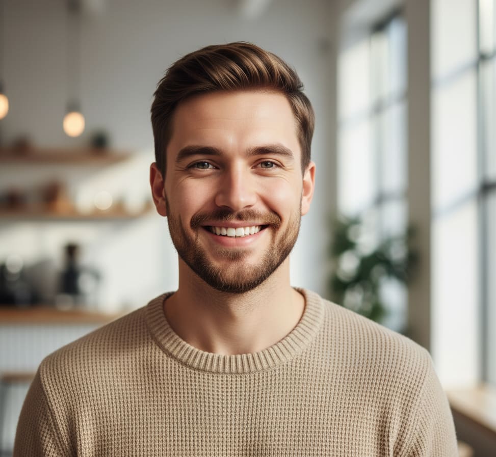 Genial Man Beige Sweater