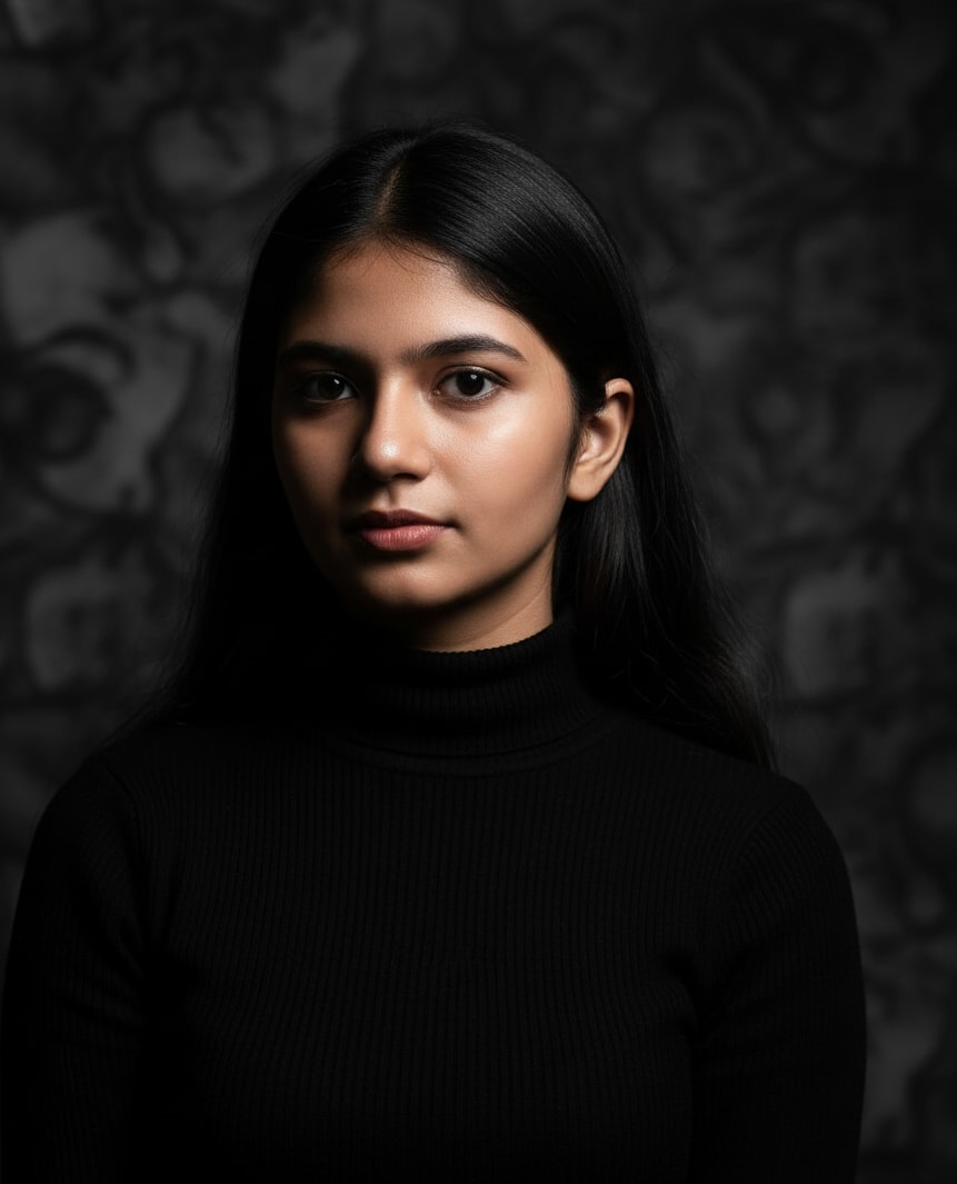 Refined Woman Turtleneck