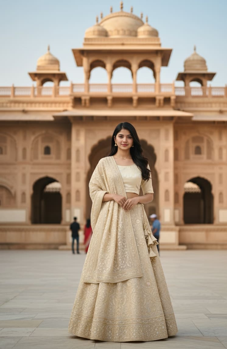 Woman at Indian Palace