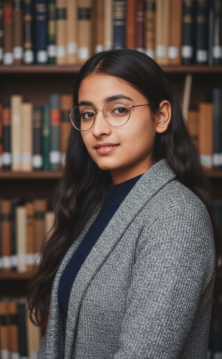 Intellectual Woman Glasses