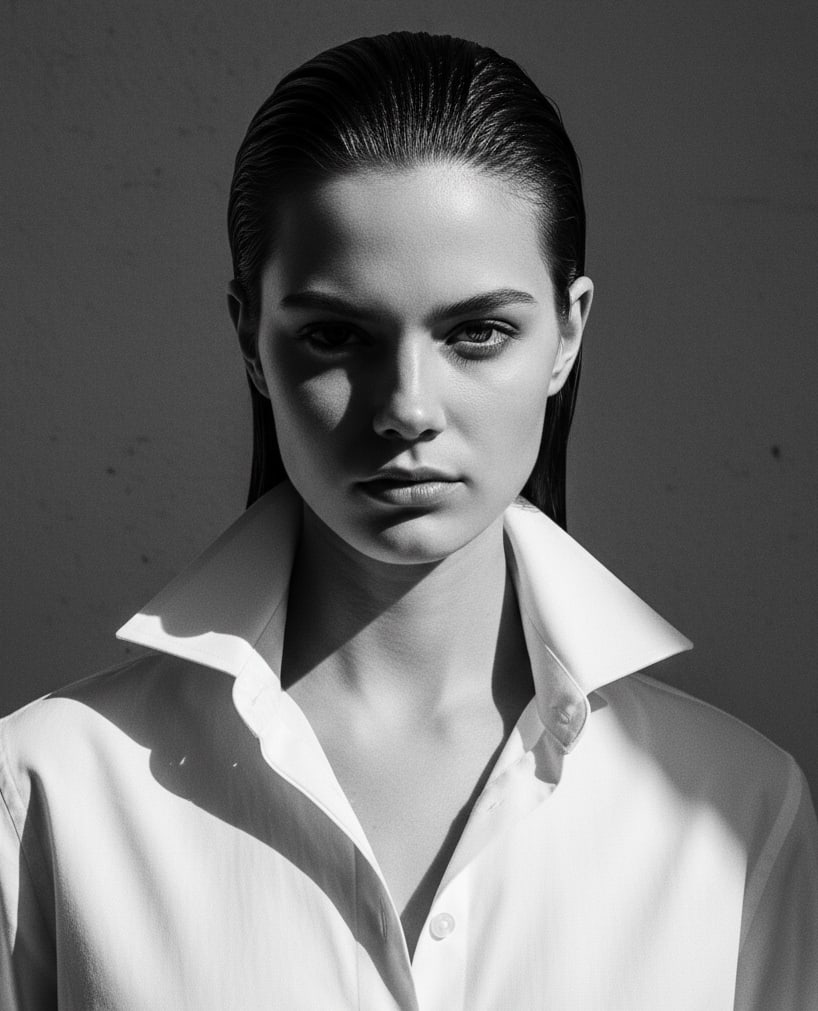 Woman Black and White