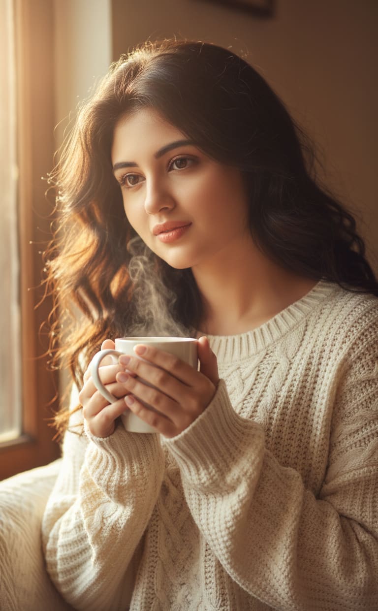 Woman with Mug