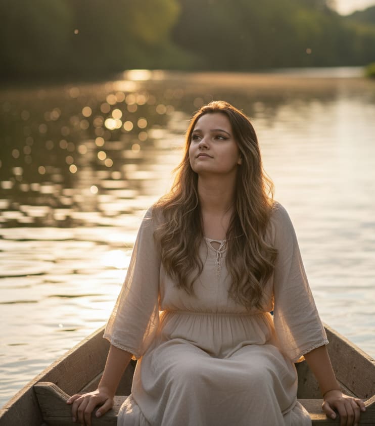 Woman on Boat Ride