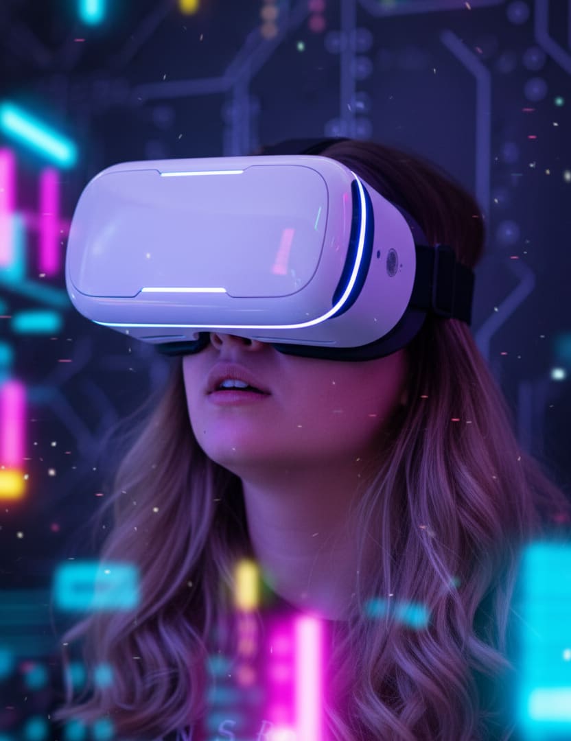 Woman in VR