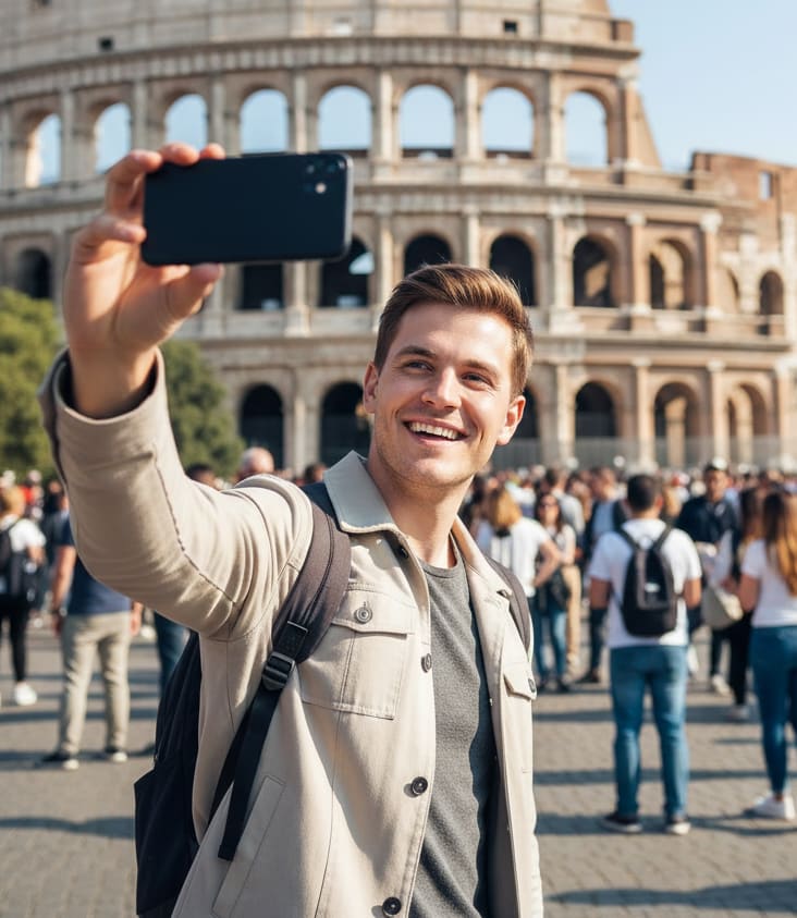 Man Taking Selfie
