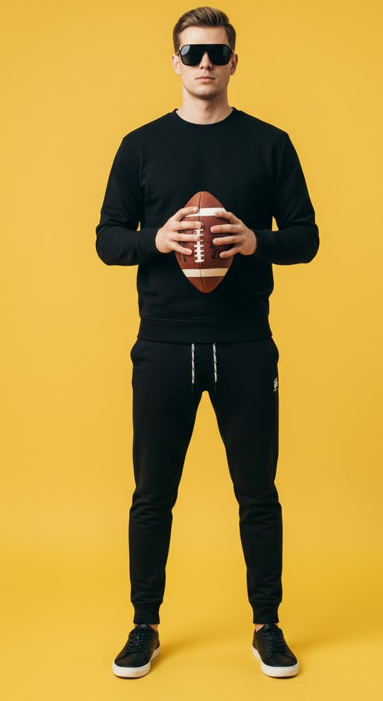 Man jumping with basketball