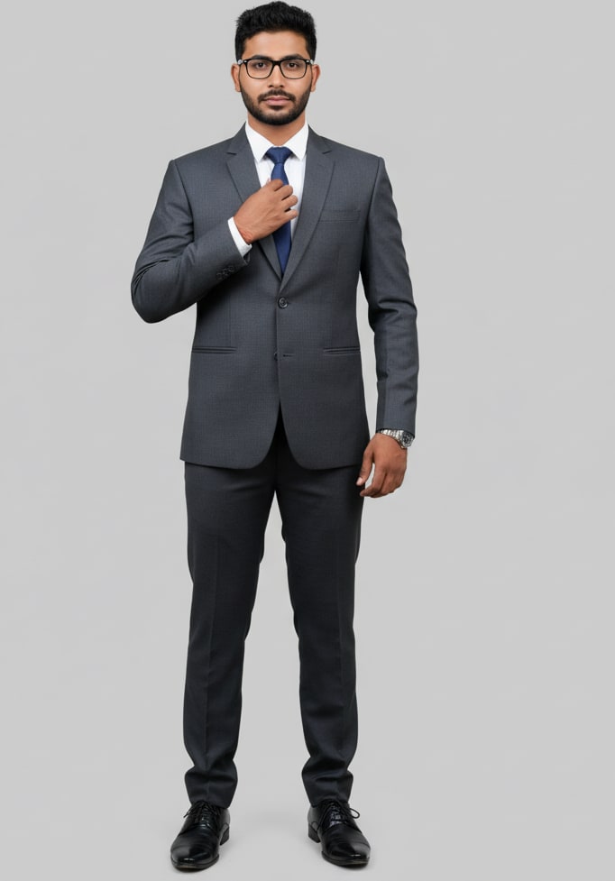 Man in gray suit
