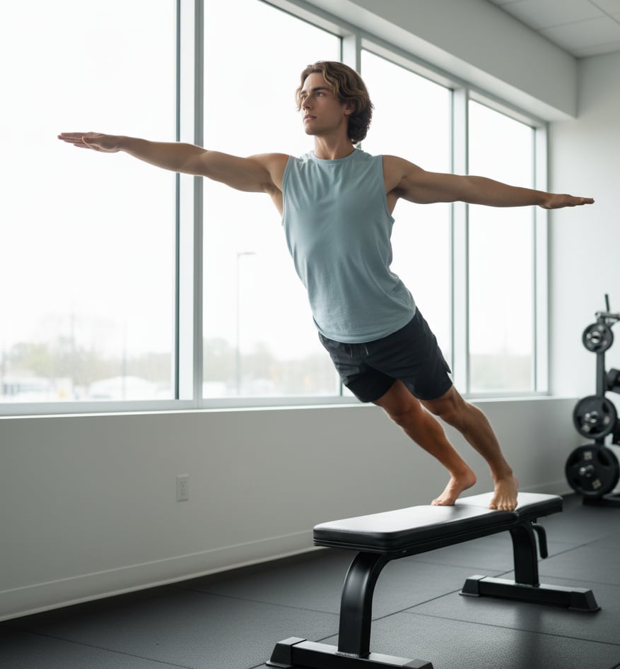 Man doing dragon flag