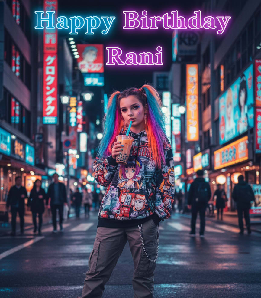 Tokyo pop streetwear birthday