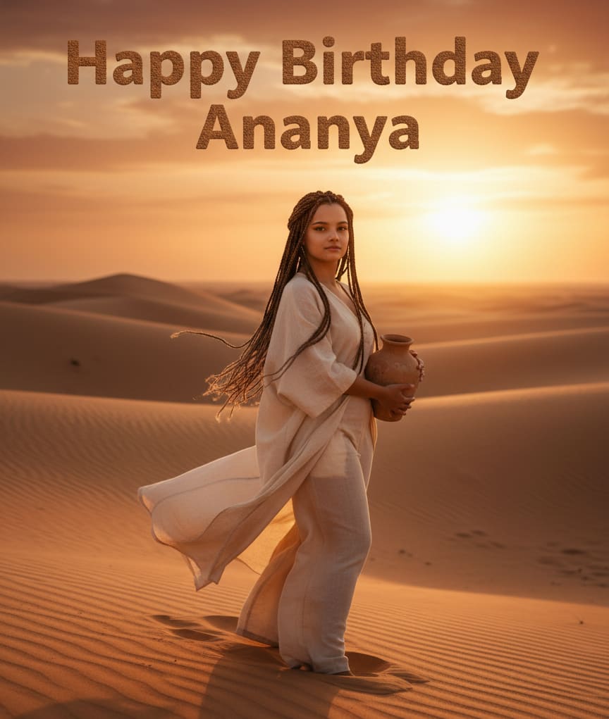 Desert sunset birthday