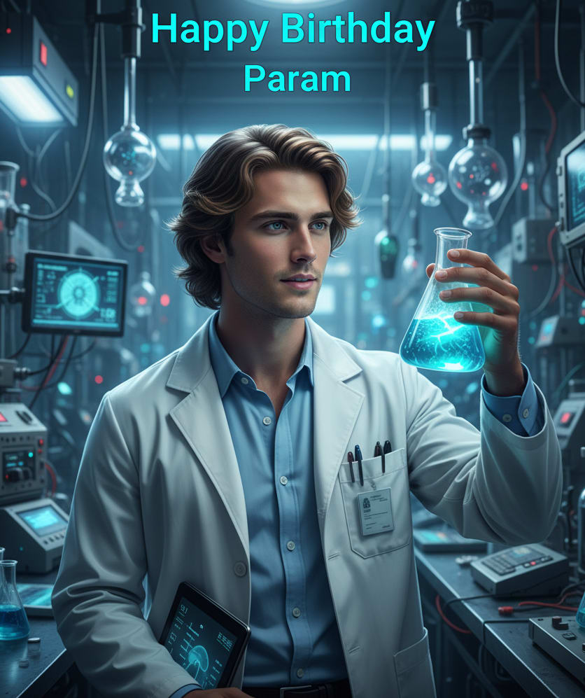 Scientist lab birthday