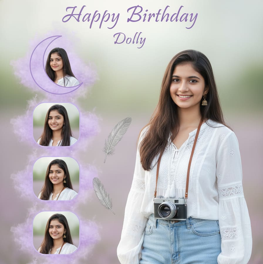 Lavender collage for woman