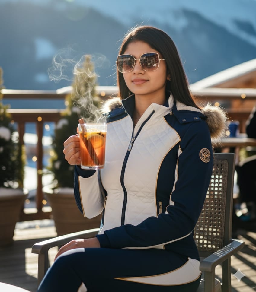 Woman sunglasses lodge