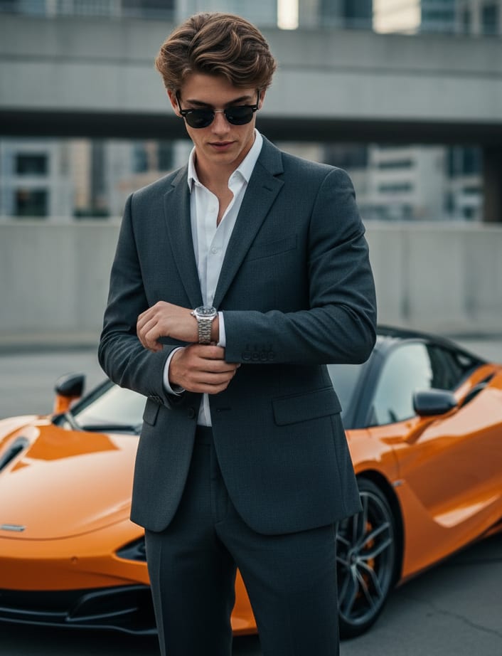 Man with McLaren