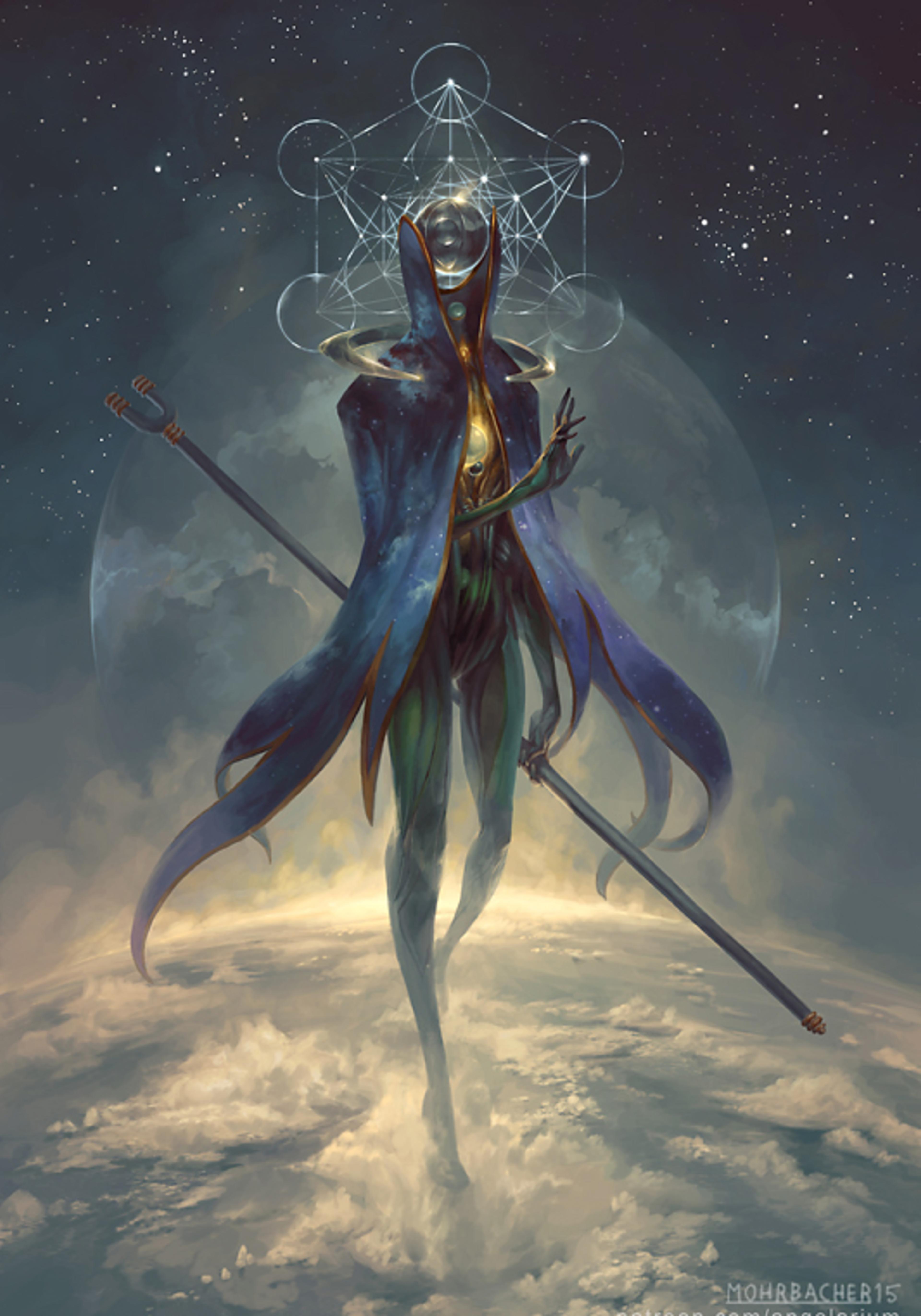 Peter Mohrbacher - Eistibus, Angel of Divination - Pixel Blossom