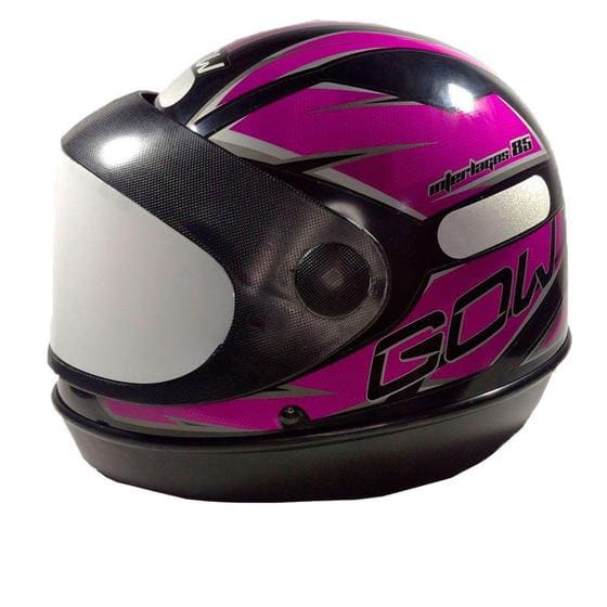 CAPACETE GOW INTERLAGOS PRETO/ ROSA 58 CAPACETE GOW INTERLAGOS PRETO/ ROSA 58