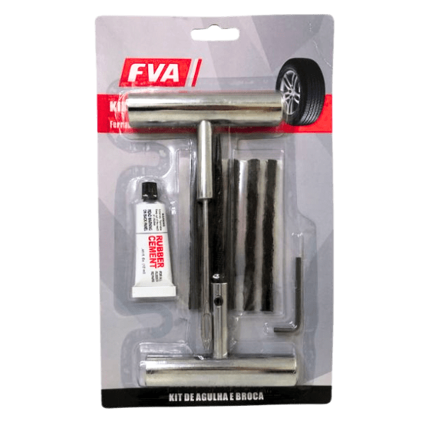 KIT REPARO REFIL PNEU SEM CAMARA 6MM FVA KIT REPARO REFIL PNEU SEM CAMARA 6MM FVA