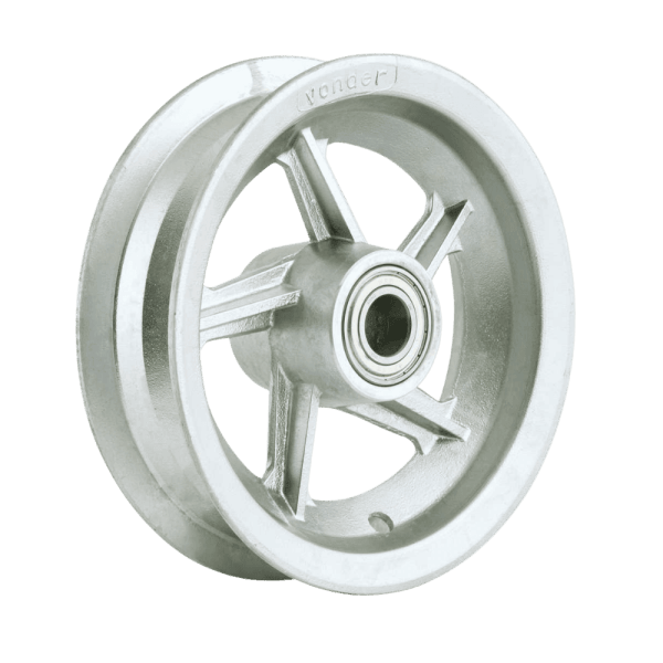 RODA INDUSTRIAL ARO 08 - ALUMINIO ROLAMENTO CARRETINHA