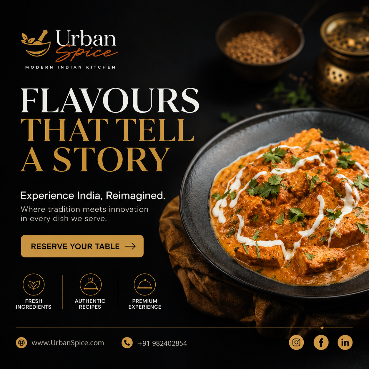 Premium Restaurant Brand Promotion Campaign