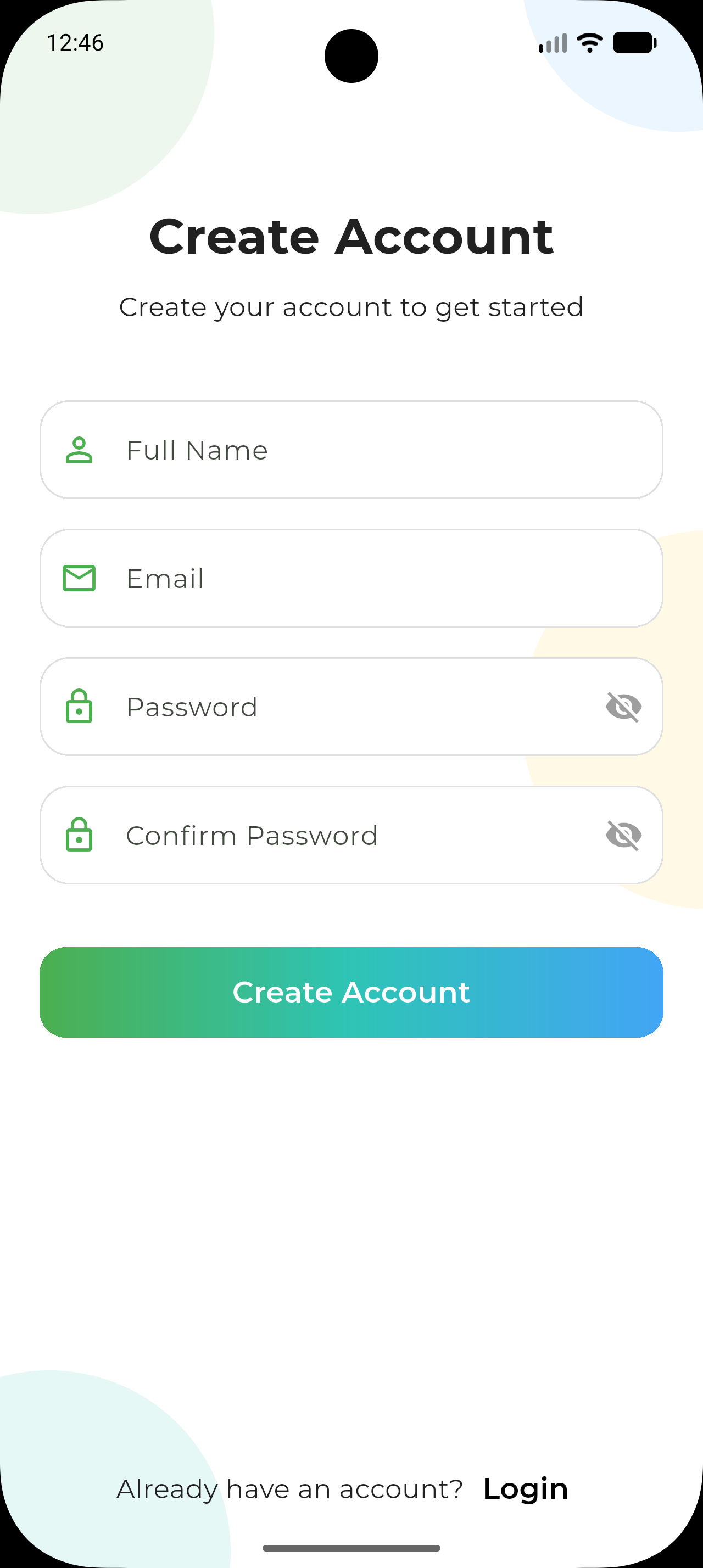 Sign Up Screen