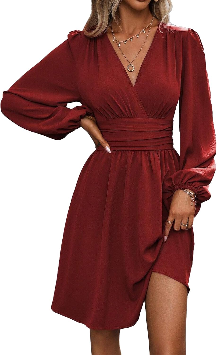 Mini Robe Femme Manches