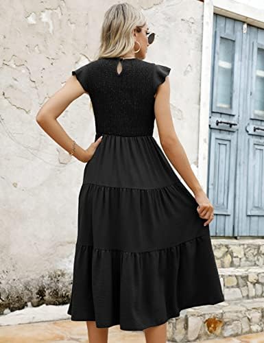 Vue 4 de Robe Longue Femme Chic