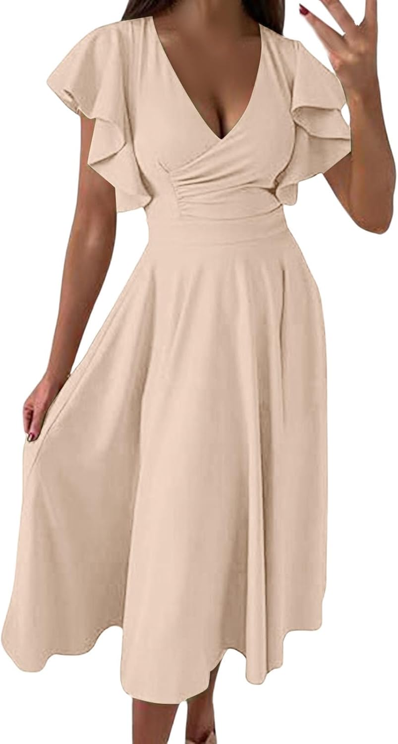 Robe Portefeuille Midi Manches