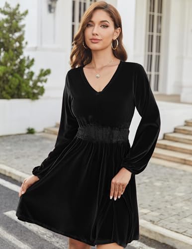 Vue 2 de Robe Femme En Velours