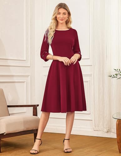 Vue 2 de Robe Midi Elegante Pour