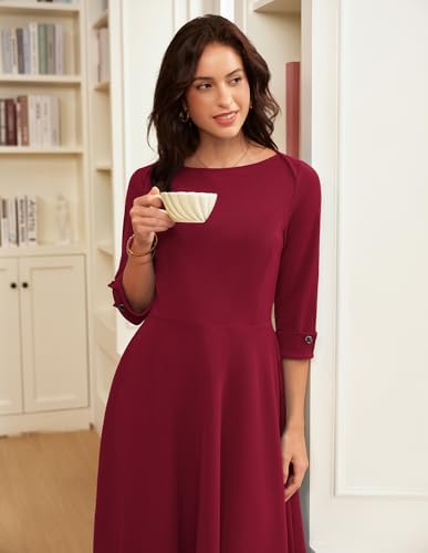 Vue 4 de Robe Midi Elegante Pour