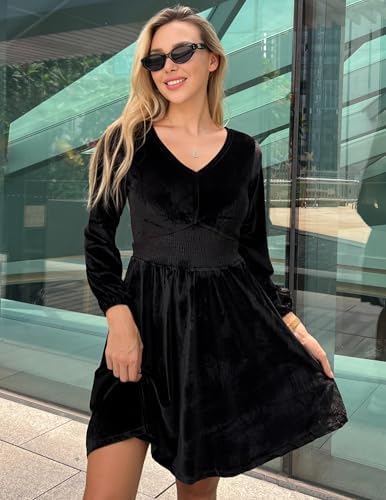 Vue 5 de Robe Femme En Velours