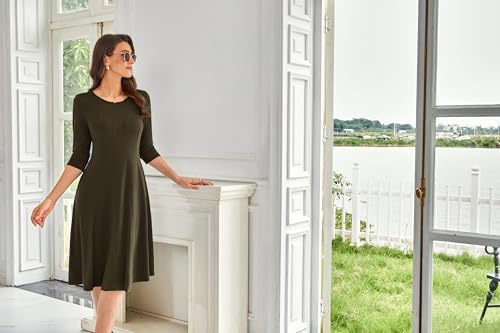 Vue 4 de Robe Midi Vintage Lignea