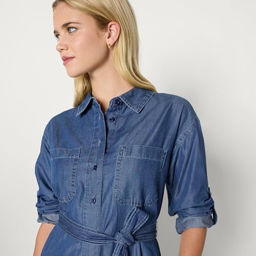 Vue 4 de Femme Robe Midi Boutonnee