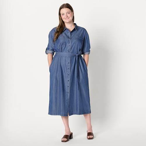 Vue 6 de Femme Robe Midi Boutonnee