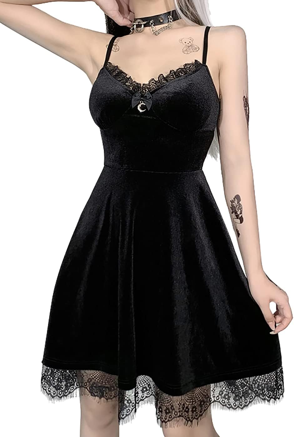 Gothique Retro Court Dentelle