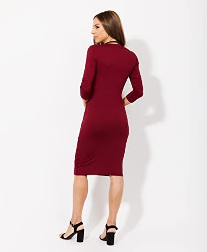 Vue 3 de Robe Portefeuille Femme Moulante