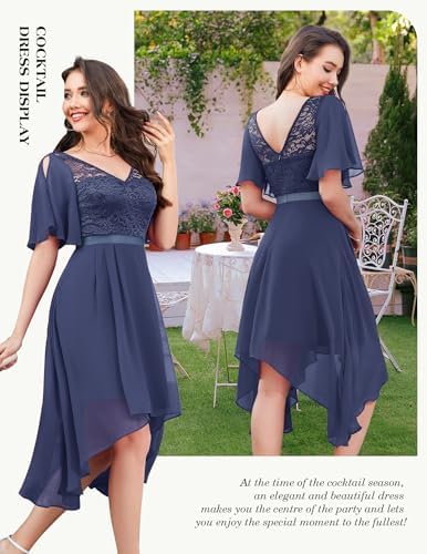 Vue 2 de Robe Formelle En Dentelle