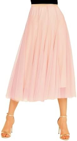 Vue 2 de Jupe Tutu Mi Longue