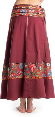 Vue 3 de Jupe Portefeuille Jupe Maxi