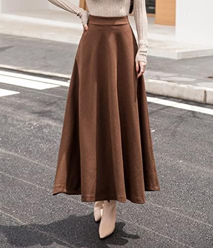 Vue 2 de Jupe Longue Femme Hiver