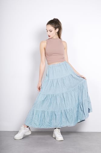 Vue 2 de Jupe Longue Cheville En