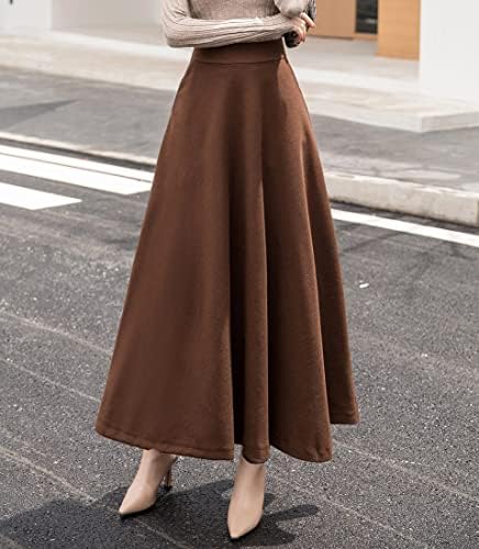 Vue 3 de Jupe Longue Femme Hiver