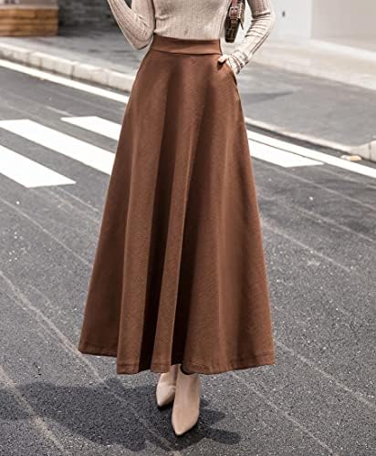 Vue 4 de Jupe Longue Femme Hiver