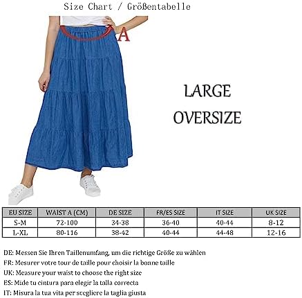 Vue 4 de Jupe Longue Cheville En