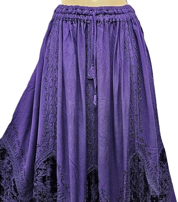 Vue 3 de Jupe Longue Dhiver Gothique