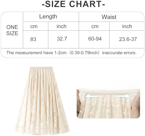 Vue 7 de Femmes Tulle Jupes Taille