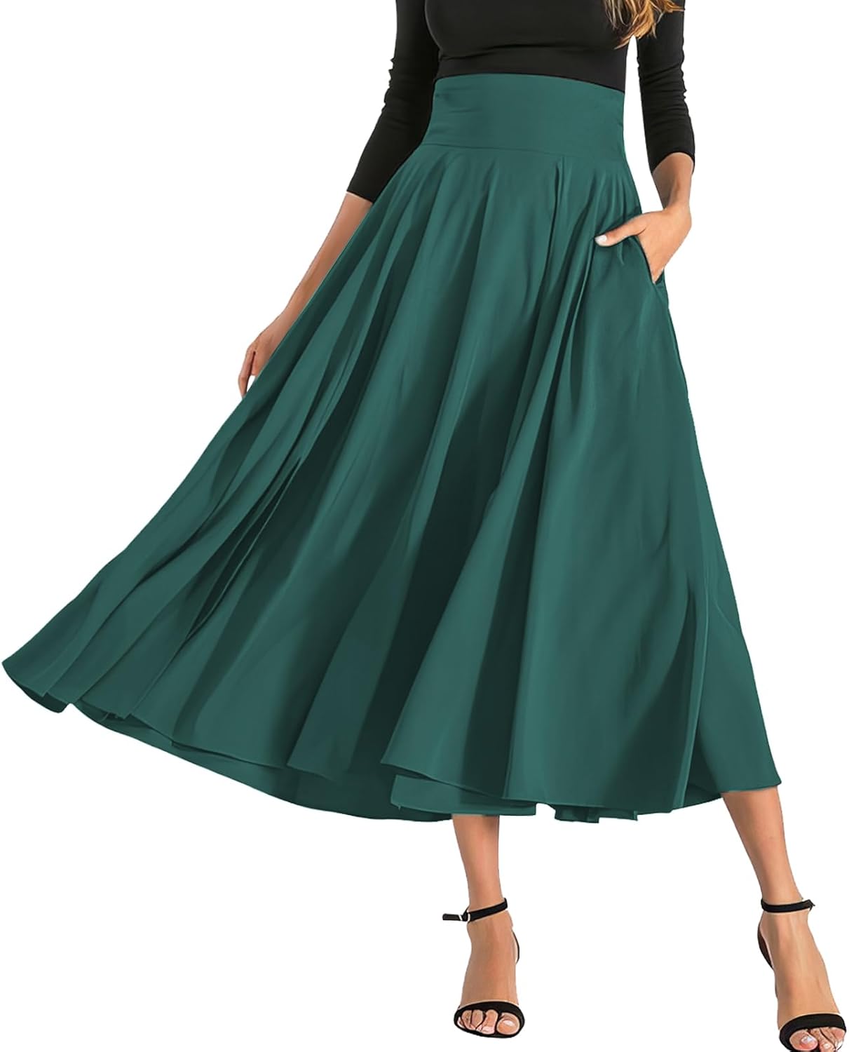 Jupe Midi Trapeze Pour