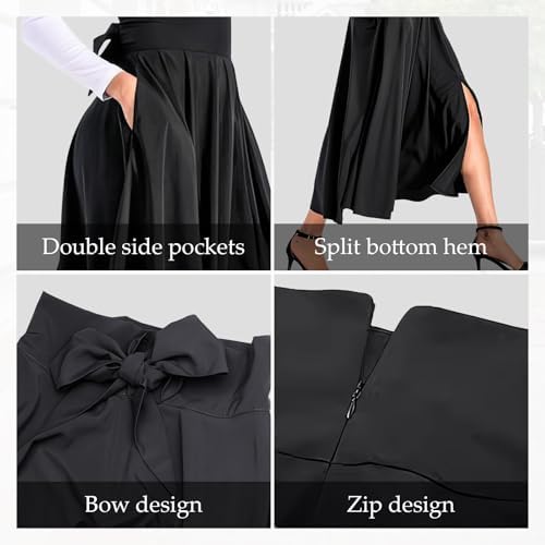 Vue 6 de Jupe Midi Trapeze Pour