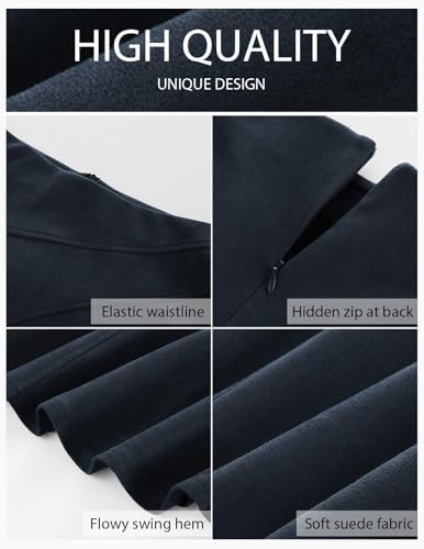 Vue 2 de Jupe Midi En Daim